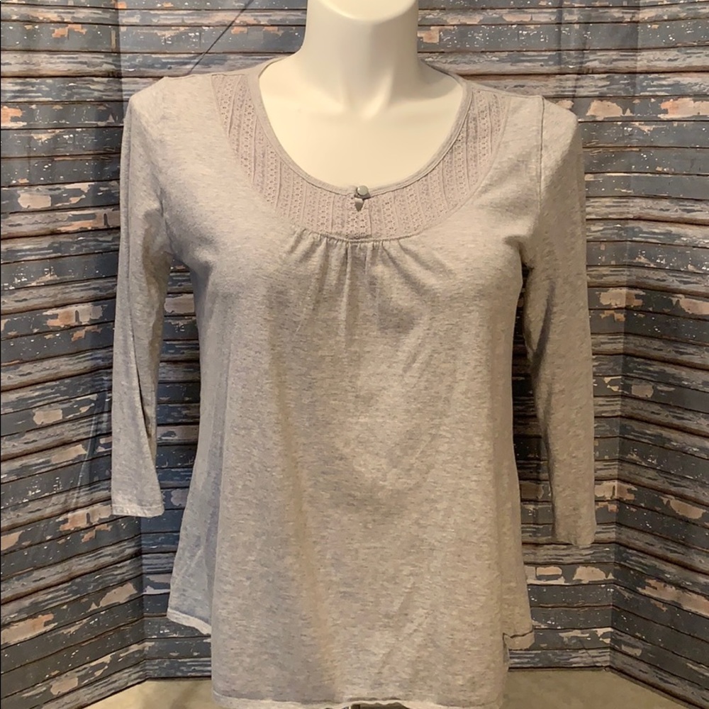 Gray Faded Glory 3/4 sleeve tee